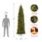 9ft. Pre-Lit North Valley™ Spruce Pencil Slim Artificial Christmas Tree, Clear Lights
